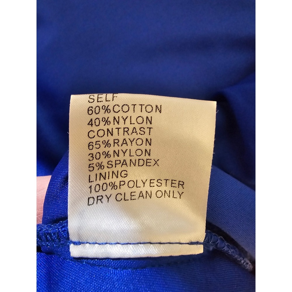 Tadashi Shoji Womens‎ Royal Blue Blouson Gown 0 - Picture 7 of 7
